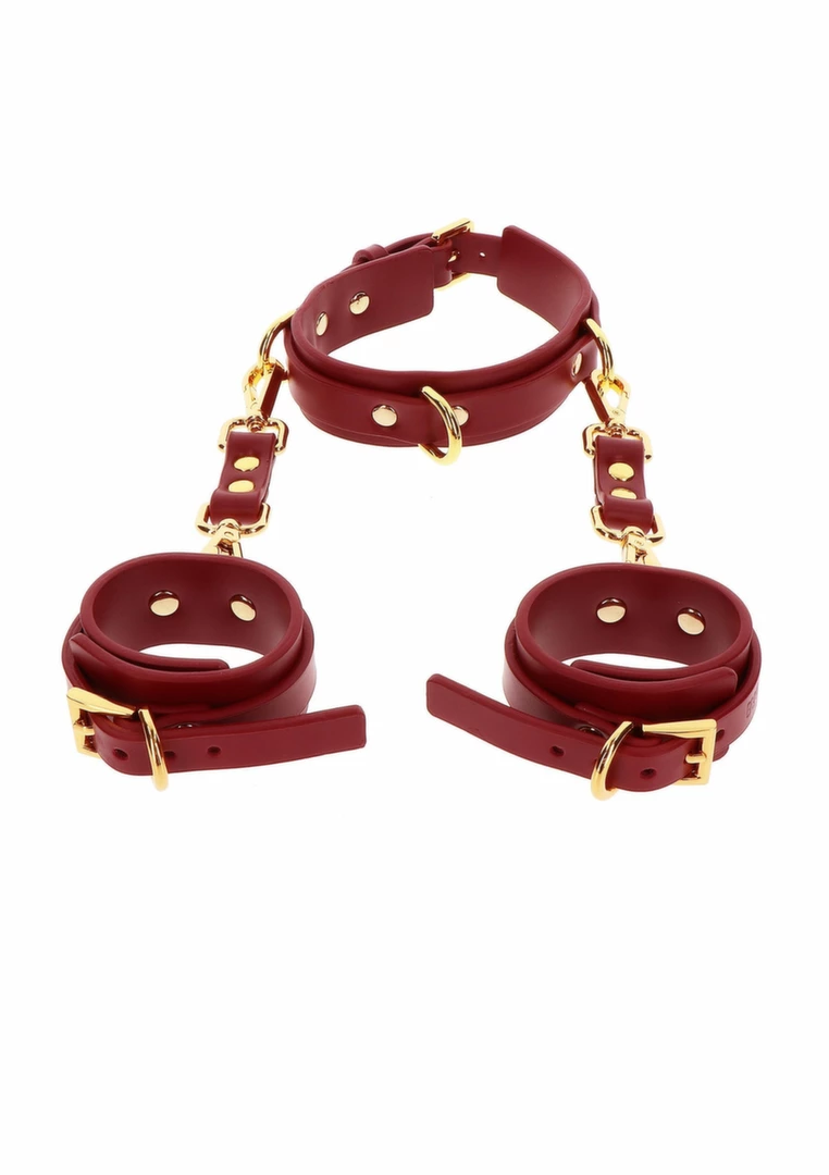 TABOOM D-Ring Collar Deluxe & Wrist Cuffs Set