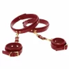 TABOOM Wrist to Thigh Cuff Set Vegan Leather Adjustable