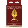 TABOOM Plug With Diamond Jewel Gold Aluminium Red Crystal L