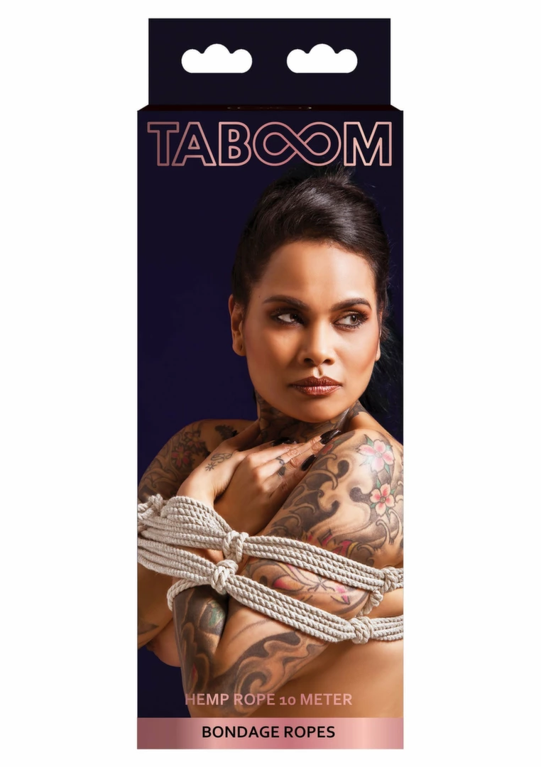 TABOOM Hemp Rope 10m 7mm naturalny sznur konopny do wiÄ…zaÅ„