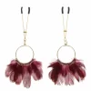 Taboom Tweezers With Feathers - eleganckie klipsy z piorkami - Anelma Taboom Tweezers With Feathers - eleganckie klipsy z piorkami