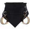 TABOOM Bondage Couture Belt Vegan Leather Adjustable Black S