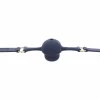 TABOOM Silicone Mouth Gag Adjustable Strap Black
