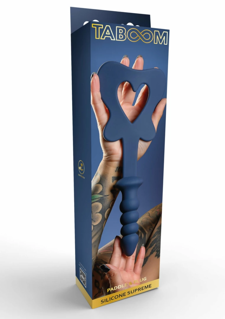 TABOOM Silicone Paddle & Plug - silikonowa Å‚opatka motyl i uchwyt z koralikami