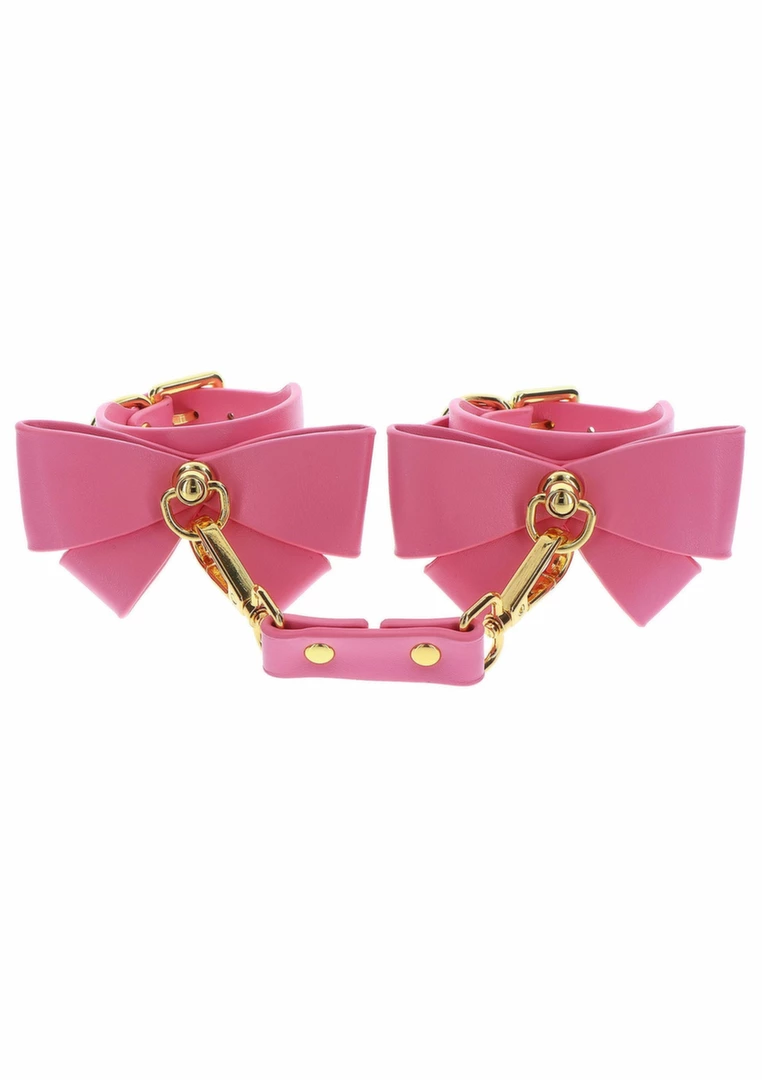 Taboom Malibu Wrist Cuffs roÅ¼owe mankiety z kokardkÄ…