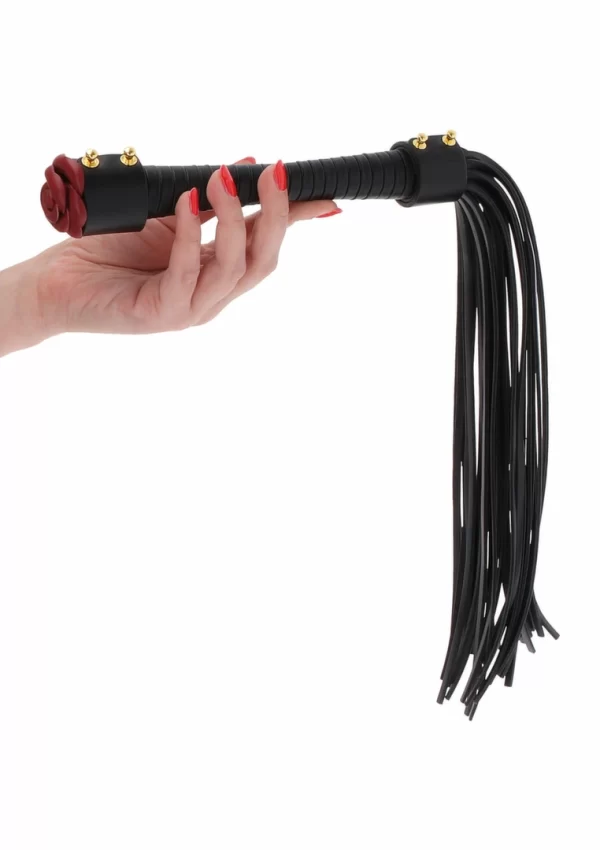 TABOOM Wild Roses Whip Faux Leather with Real Leather Rose