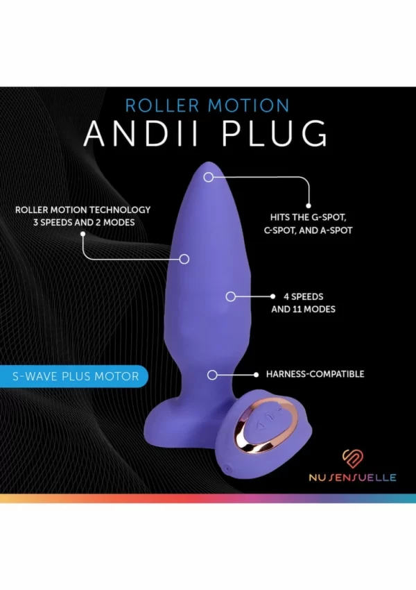 Andii Roller Motion Plug - model z funkcjÄ… ruchu rolek i pilotem