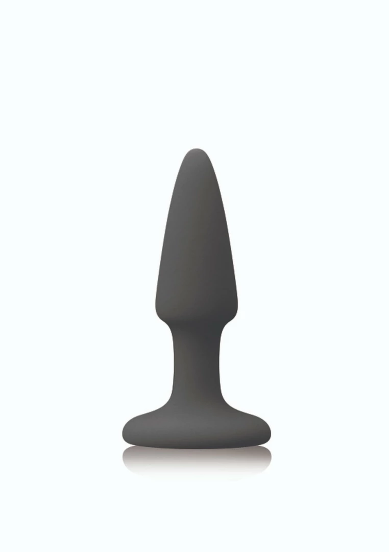 Colours Pleasures Mini Plug Platinum Silicone Black Small