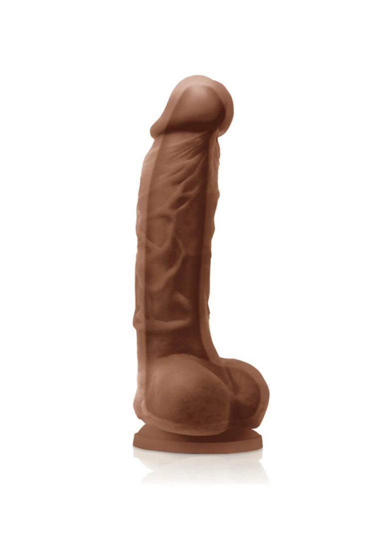 Colours Dual Density 5 inch Platinum Silicone Model with Suction Cup - Anelma sextoys