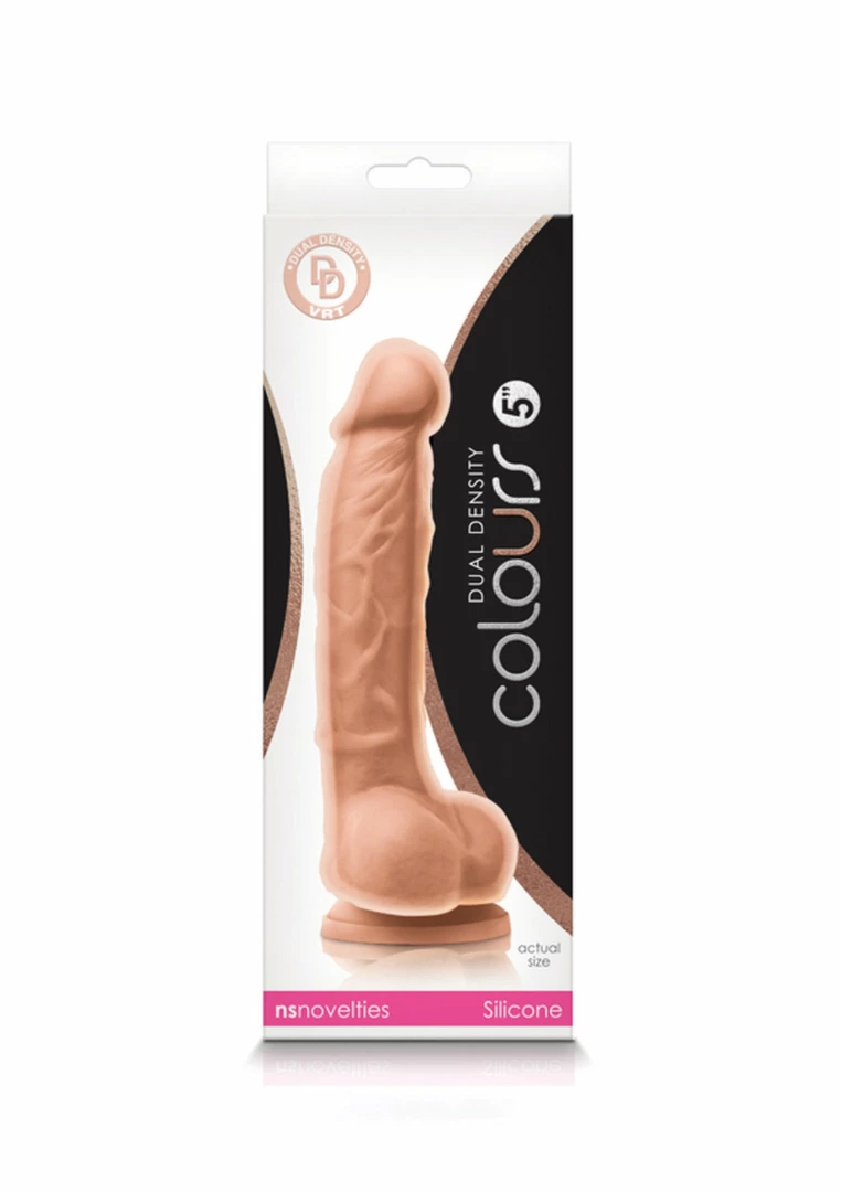 NS Novelties Colours Dual Density 5 inch silikonowy model dwuwarstwowy z przyssawkÄ… - Anelma eroticshop