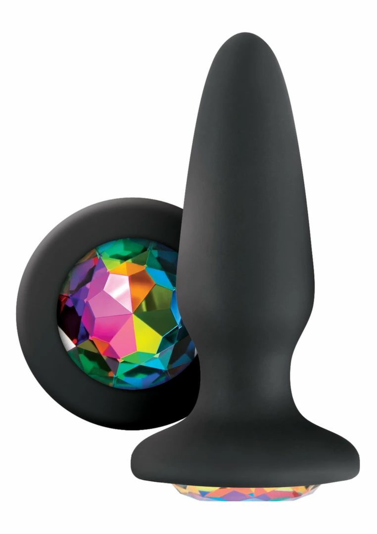 Glams Gem Plug Silicone Intimate Accessory with Sparkling Jewel Pink