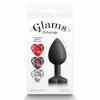 Glams Xchange Heart Small Silicone Plug with Interchangeable
