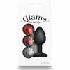 Glams Xchange Round Small Silicone Plug with Interchangeable