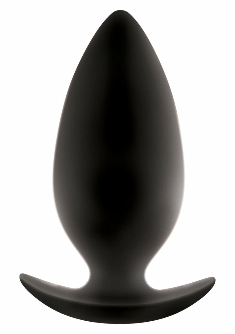 Renegade Spades Large Silicone Plug with T-Shaped Handle Black