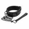Sportsheets Collar regulowany z neoprenu z odpinanÄ… smyczÄ… czarny