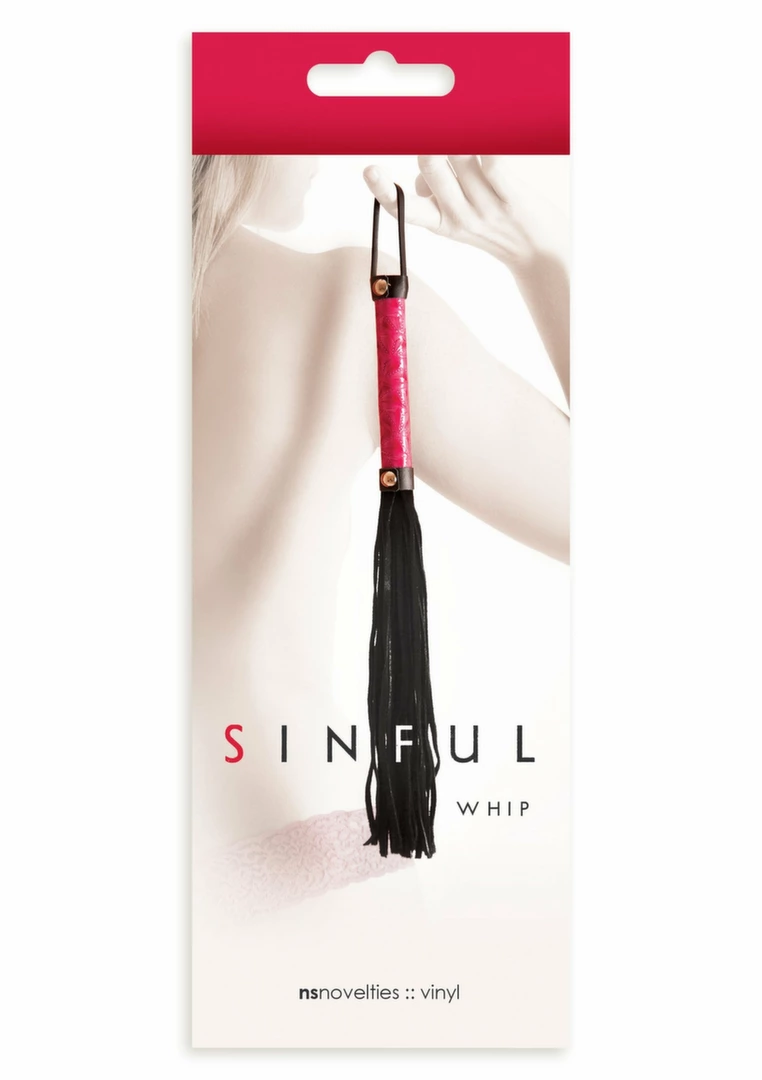 Sportsheets Whip Vinyl & Leather Black