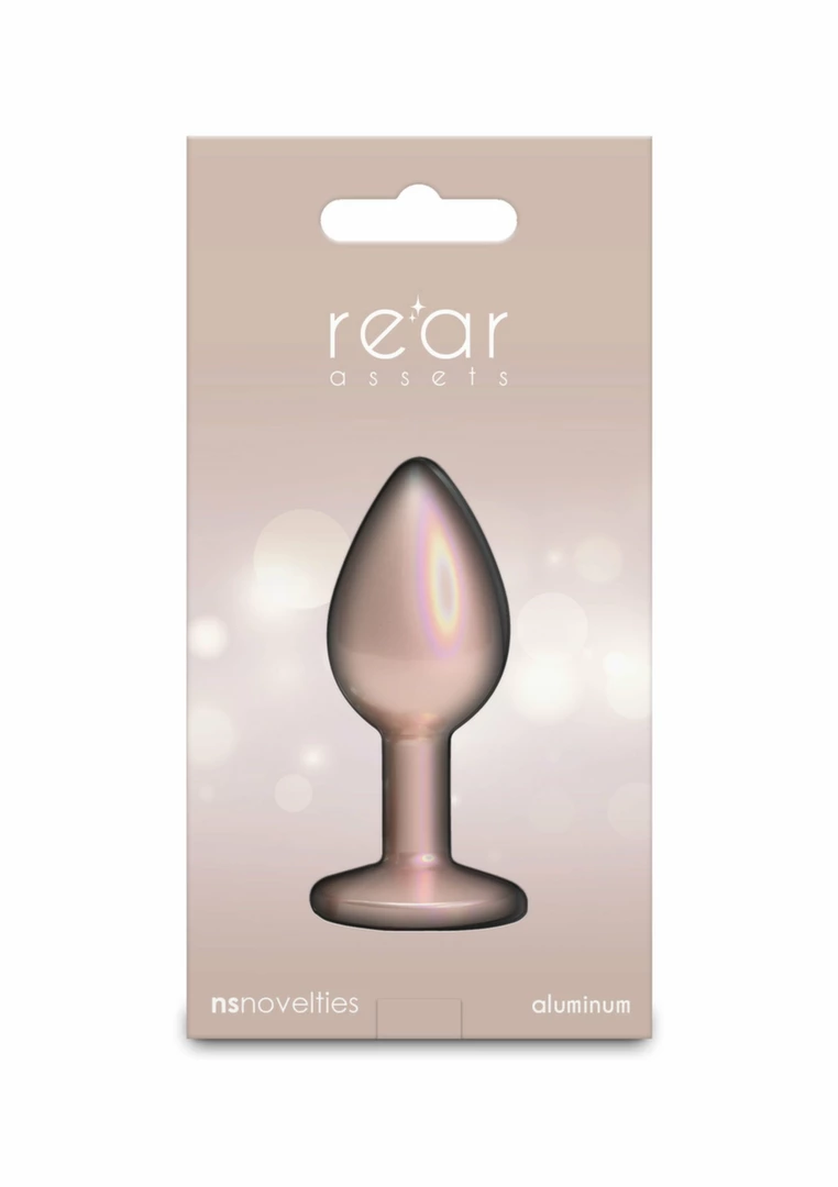 Doc Johnson Iridescent Plug Small chromowany anatomiczny rozmiar S