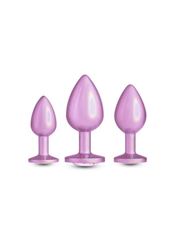 NS Novelties Trainer Kit Iridescent Pink 3-Piece Set Chrome Finish