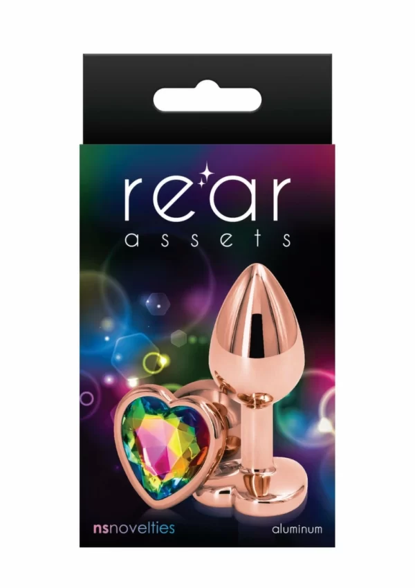 NS Novelties Rear Assets Rose Gold Heart S - aluminiowy model z sercem