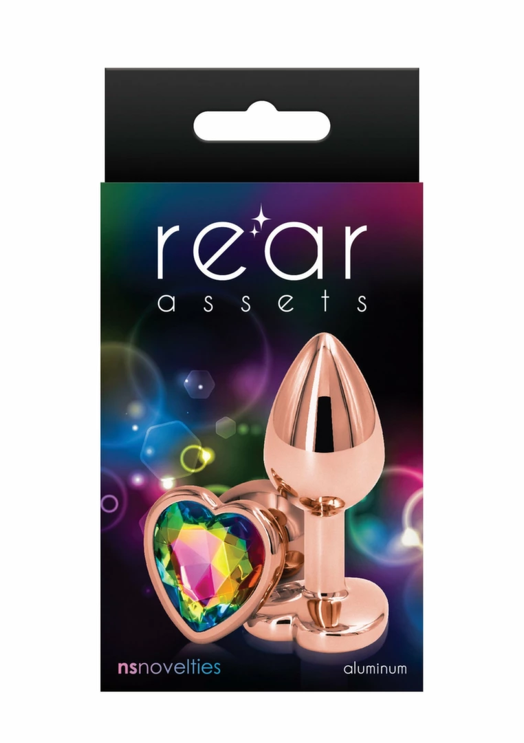 NS Novelties Rear Assets Rose Gold Heart S - aluminiowy model z sercem