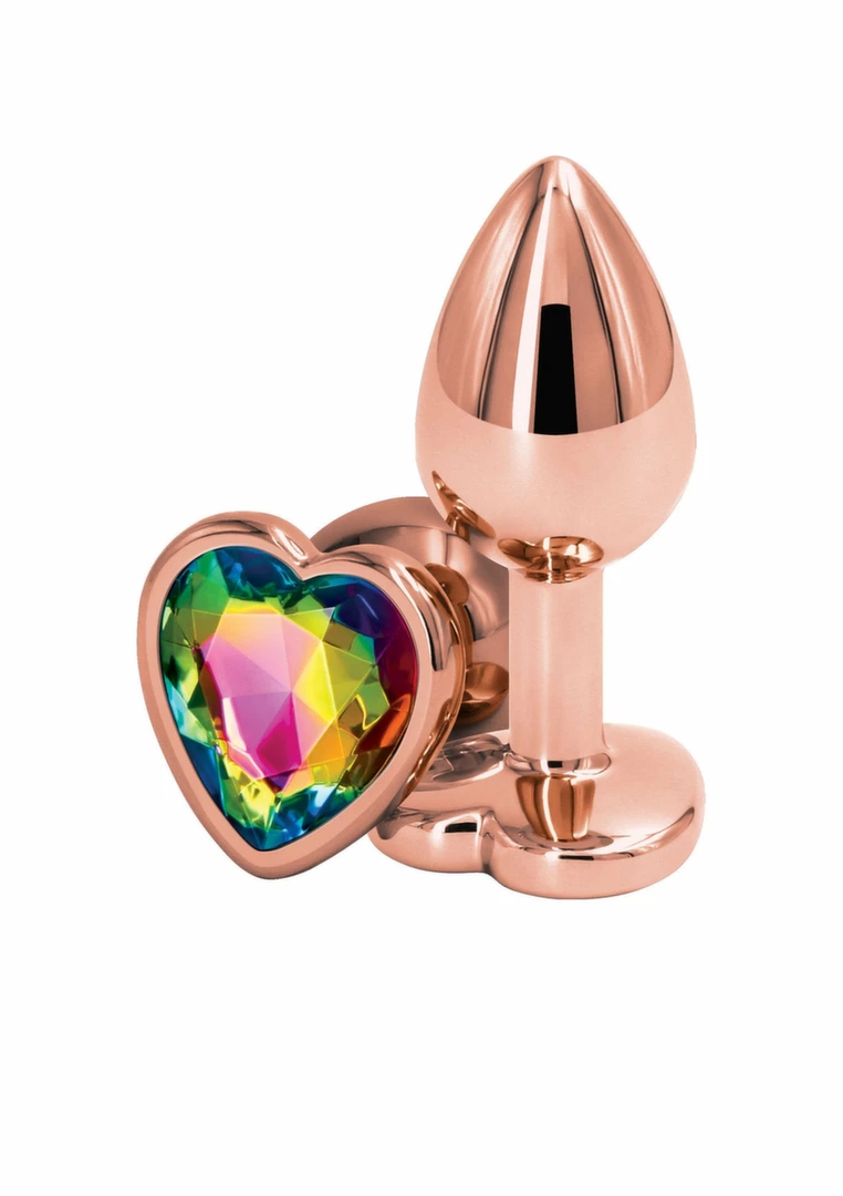 Rear Assets Rose Gold Heart - Compact Rose Gold Intimate Plug S