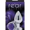 Rose Buttplug Medium aluminiowy chromowany dekoracyjny rozmiar M