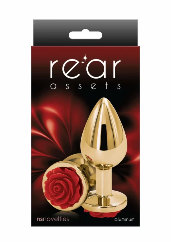 Rose Buttplug Medium aluminiowy chromowany dekoracyjny 8