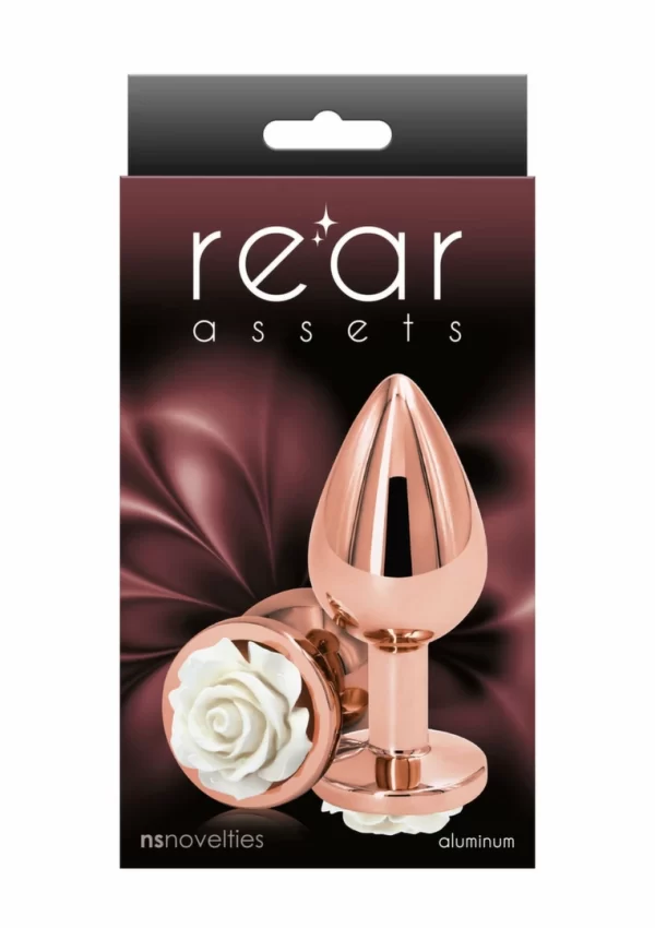 Rose Buttplug Medium aluminiowy chromowany dekoracyjny rozmiar M