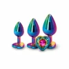 Rear Assets Trainer Kit Heart Chrome-Plated 3-Piece Set Silver