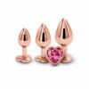 Rear Assets Trainer Kit Heart Chrome-Plated 3-Piece Set Silver