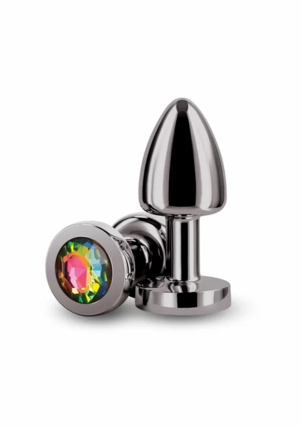 NS Novelties Rear Assets Petite Chrome-Plated Intimate Plug Silver