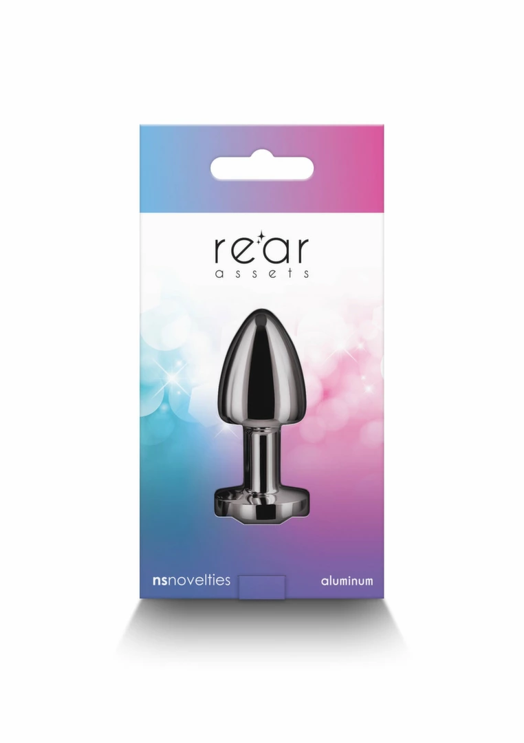 NS Novelties Rear Assets Petite Chrome-Plated Intimate Plug Silver. Butt plug. See functions