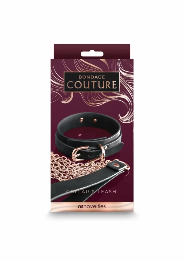 NS Novelties Bondage Couture Collar & Leash Set