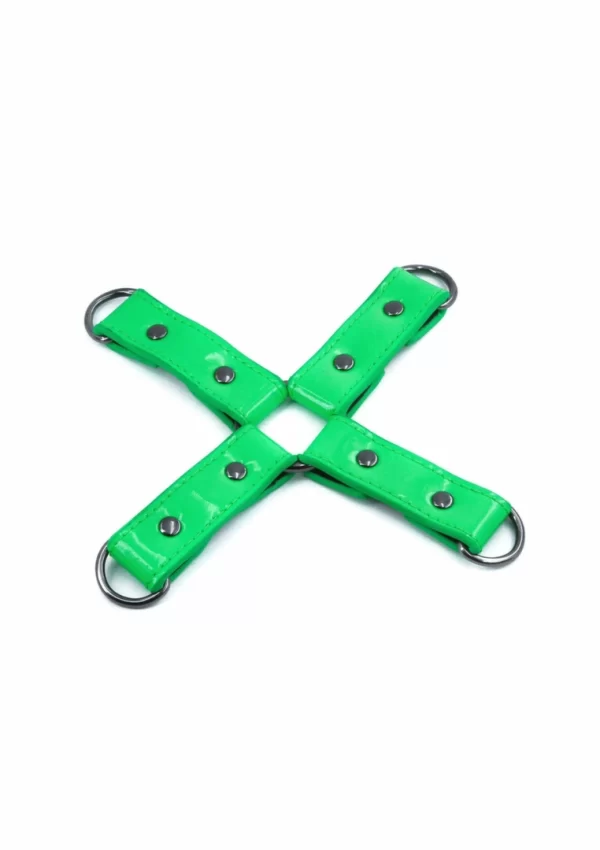 NS Novelties Electra Hog Tie system wiÄ…zania z neoprenowym podszyciem