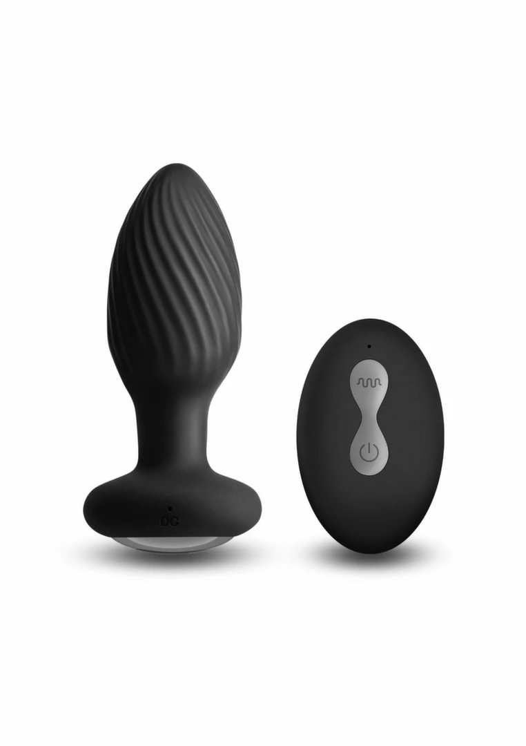 Renegade Alpine Remote-Controlled Rotating Plug Black - Anelma Renegade Alpine Remote-Controlled Rotating Plug Black