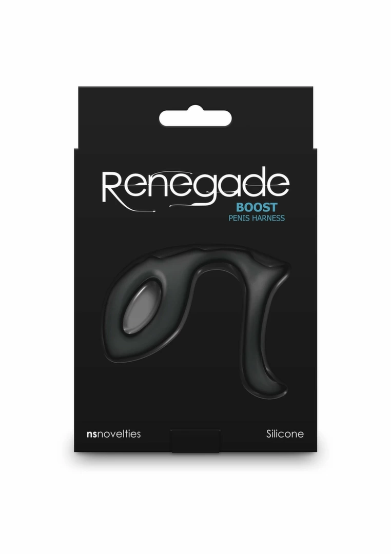 Renegade Boost silikonowy pierścień intymny z regulacją czarny - Anelma eroticshop