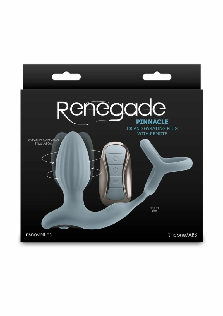 NS Novelties Renegade Pinnacle - silikonowy wibrujÄ…cy korek z pierÅ›cieniem