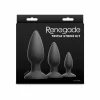 Renegade Triple Strike Anal Kit zestaw 3 anatomicznych stożkow silikonowych