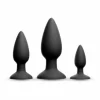 Renegade Triple Strike Anal Kit Black Silicone Training Set - Anelma Renegade Triple Strike Anal Kit Black Silicone Training Set
