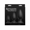 Renegade Triple Strike Anal Kit Black Silicone Training Set