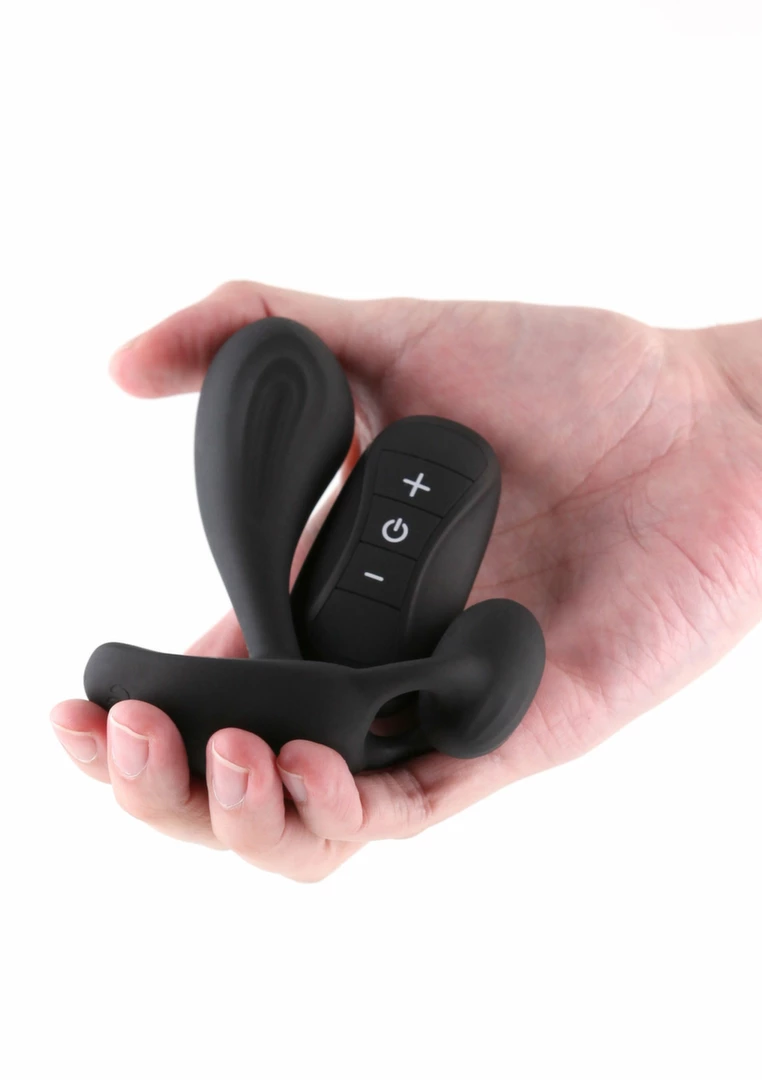 NS Novelties Renegade Echo Prostate Plug silikonowy masaÅ¼er z pilotem czarny
