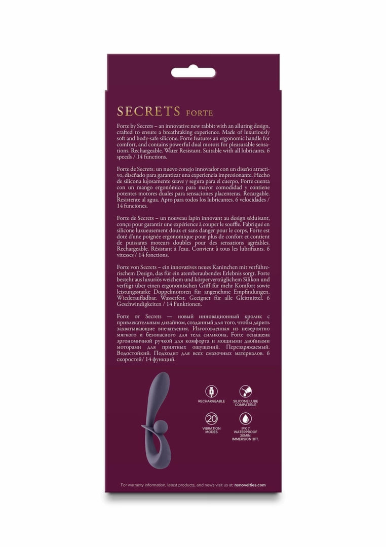 Secrets Forte Dual-Motor Silicone Intimate Device