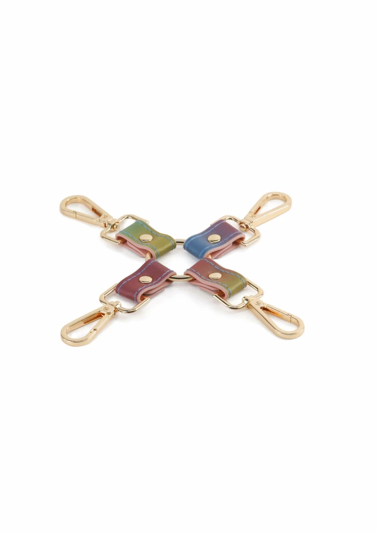 Spectra Bondage Hogtie system z metalowymi Å‚Ä…cznikami - kolorowy design