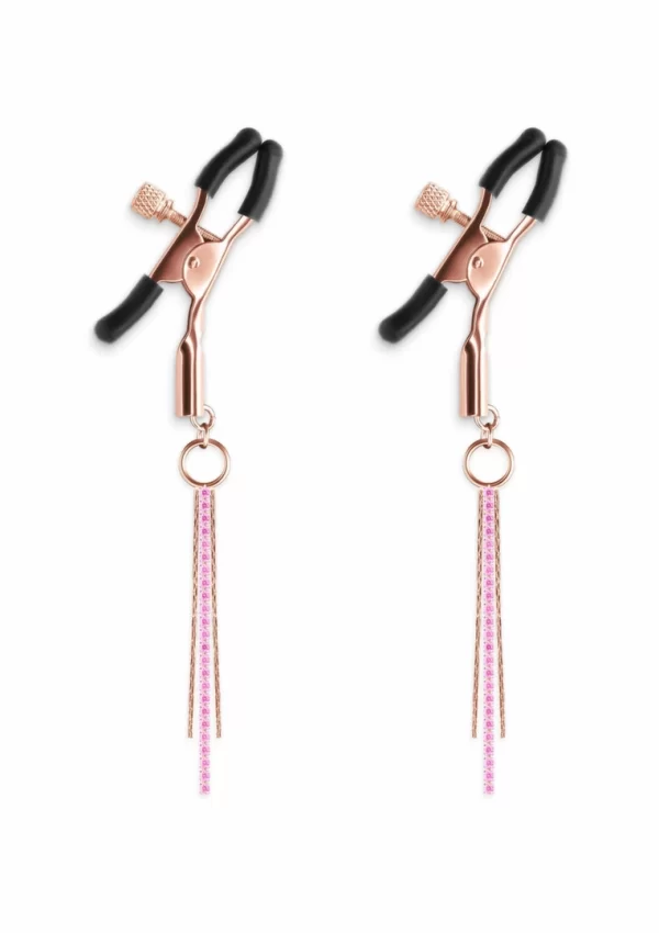 NS Novelties Nipple Clamps D3 - Regulowane klamry z silikonowymi koÅ„cowkami