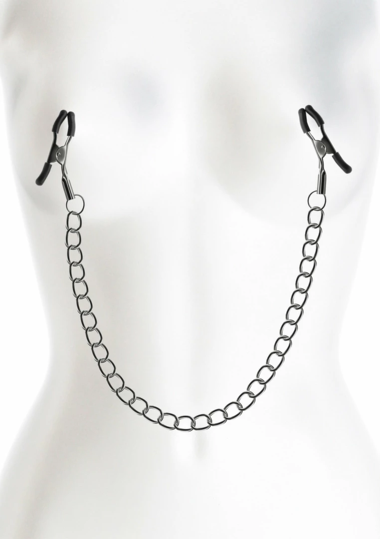 NS Novelties Nipple Clamps DC2 regulowane klamry silikonowe metalowe