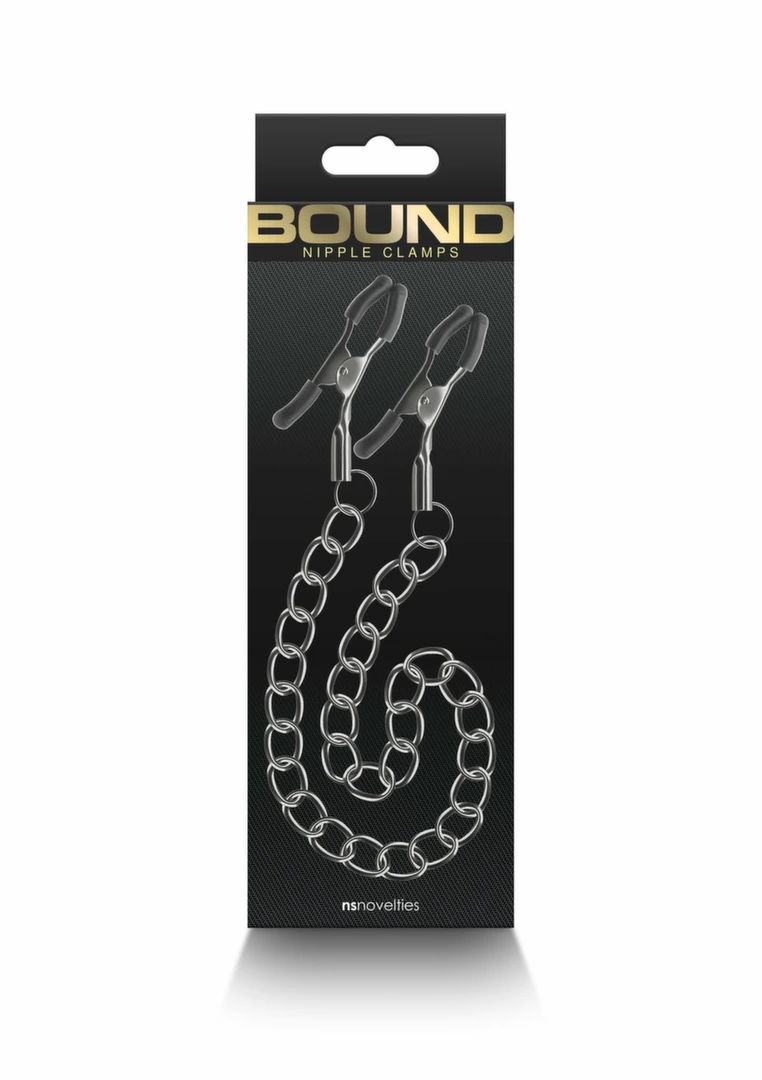 NS Novelties Nipple Clamps DC2 Adjustable Silicone-Tipped
