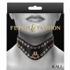 Fetish & Fashion Kali Collar Gold Studs Adjustable PU 11.5