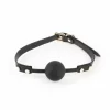 Fetish & Fashion Janice Gag - anatomiczny knebel z regulacjÄ… PU czarny