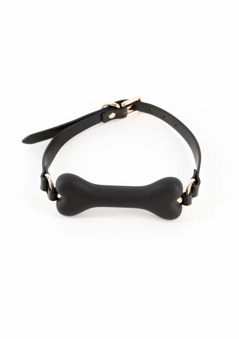 Fetish & Fashion Roseanne Gag - anatomiczny knebel z regulacjÄ… PU czarny