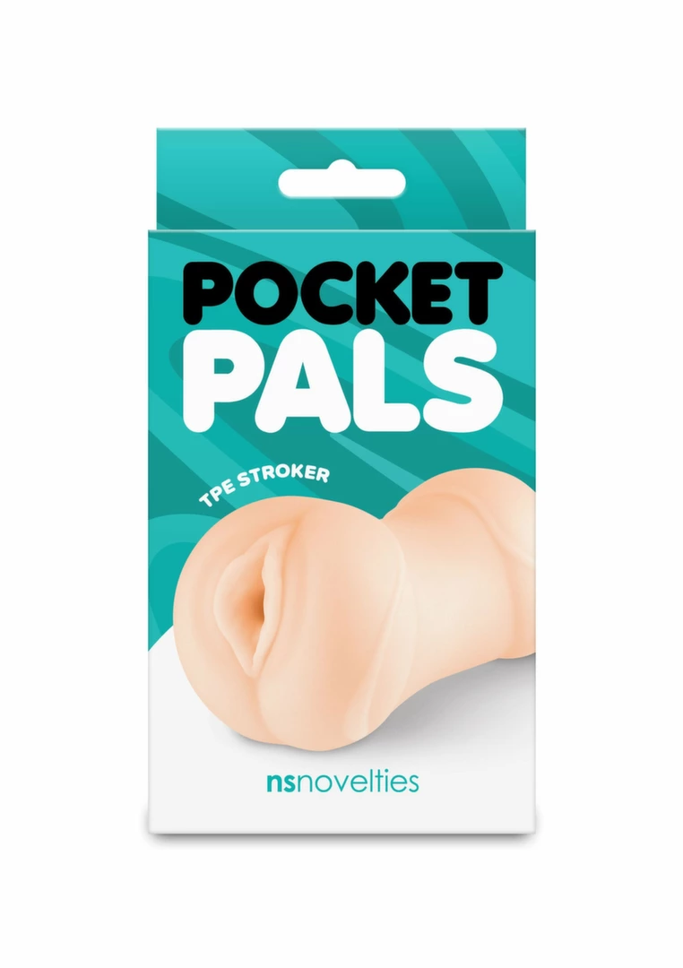 NS Novelties Pocket Pals Model Vagina Stroker TPE Compact Design combines flexible elastomer and an ergonomic design in a practical
